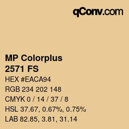 Color code: MP Colorplus - 2571 FS | qconv.com