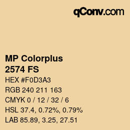 Color code: MP Colorplus - 2574 FS | qconv.com