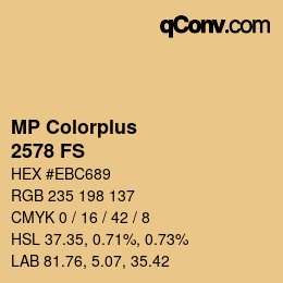 カラーコード: MP Colorplus - 2578 FS | qconv.com