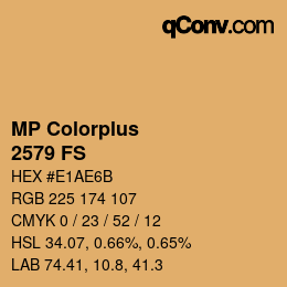 カラーコード: MP Colorplus - 2579 FS | qconv.com