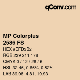 カラーコード: MP Colorplus - 2586 FS | qconv.com