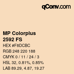 Color code: MP Colorplus - 2592 FS | qconv.com