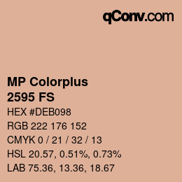 Código de color: MP Colorplus - 2595 FS | qconv.com