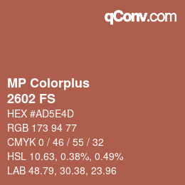 カラーコード: MP Colorplus - 2602 FS | qconv.com