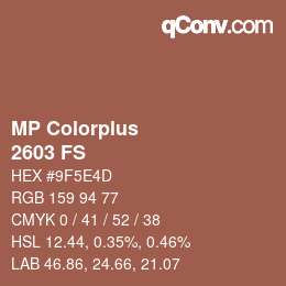Color code: MP Colorplus - 2603 FS | qconv.com