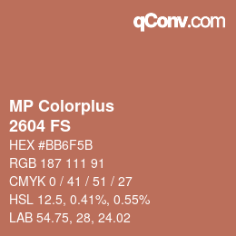 Farbcode: MP Colorplus - 2604 FS | qconv.com