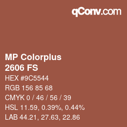 カラーコード: MP Colorplus - 2606 FS | qconv.com