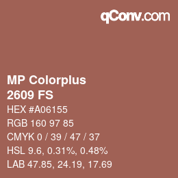 Código de color: MP Colorplus - 2609 FS | qconv.com