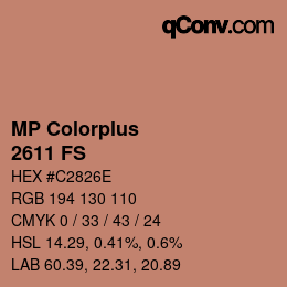 Código de color: MP Colorplus - 2611 FS | qconv.com