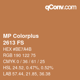 Farbcode: MP Colorplus - 2613 FS | qconv.com