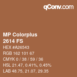 Color code: MP Colorplus - 2614 FS | qconv.com