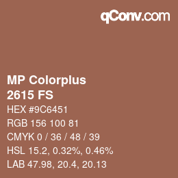 Code couleur: MP Colorplus - 2615 FS | qconv.com