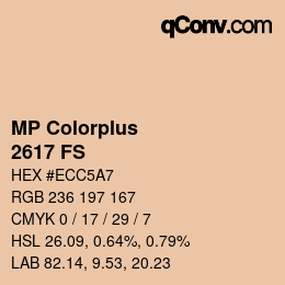 Color code: MP Colorplus - 2617 FS | qconv.com