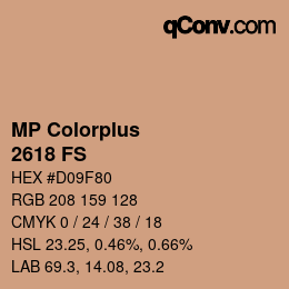 Color code: MP Colorplus - 2618 FS | qconv.com