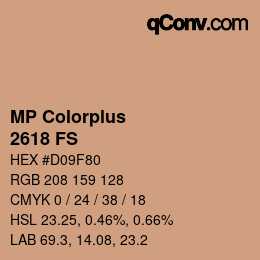 カラーコード: MP Colorplus - 2618 FS | qconv.com