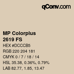 Farbcode: MP Colorplus - 2619 FS | qconv.com