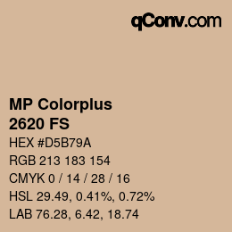 Color code: MP Colorplus - 2620 FS | qconv.com