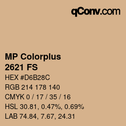 Código de color: MP Colorplus - 2621 FS | qconv.com