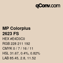 Código de color: MP Colorplus - 2623 FS | qconv.com