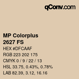 Farbcode: MP Colorplus - 2627 FS | qconv.com