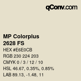 Farbcode: MP Colorplus - 2628 FS | qconv.com
