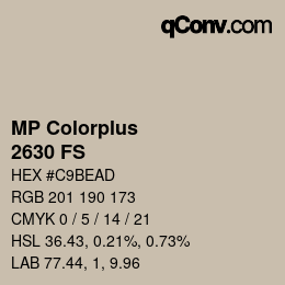 Farbcode: MP Colorplus - 2630 FS | qconv.com