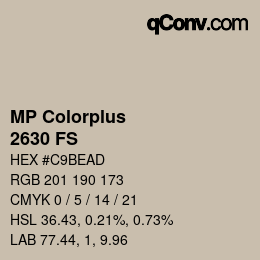 Código de color: MP Colorplus - 2630 FS | qconv.com