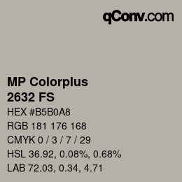 Code couleur: MP Colorplus - 2632 FS | qconv.com