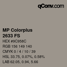 Color code: MP Colorplus - 2633 FS | qconv.com