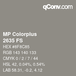 Código de color: MP Colorplus - 2635 FS | qconv.com