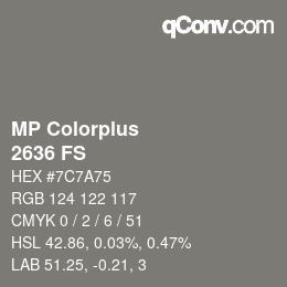 Color code: MP Colorplus - 2636 FS | qconv.com