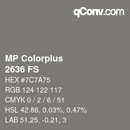 カラーコード: MP Colorplus - 2636 FS | qconv.com