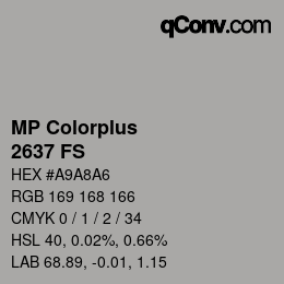 Color code: MP Colorplus - 2637 FS | qconv.com