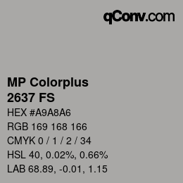 Código de color: MP Colorplus - 2637 FS | qconv.com