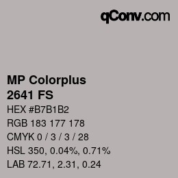 Color code: MP Colorplus - 2641 FS | qconv.com