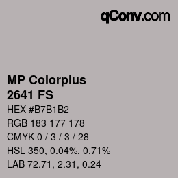 Code couleur: MP Colorplus - 2641 FS | qconv.com