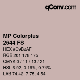 カラーコード: MP Colorplus - 2644 FS | qconv.com
