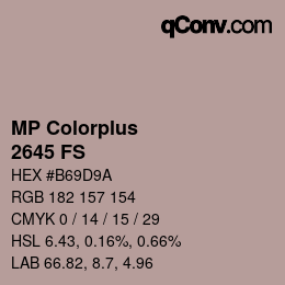 カラーコード: MP Colorplus - 2645 FS | qconv.com