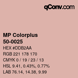 Farbcode: MP Colorplus - 50-0025 | qconv.com