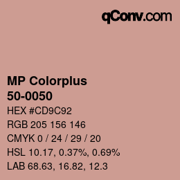 カラーコード: MP Colorplus - 50-0050 | qconv.com