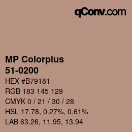 Farbcode: MP Colorplus - 51-0200 | qconv.com