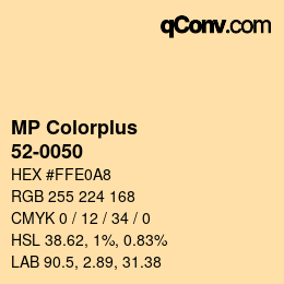 Farbcode: MP Colorplus - 52-0050 | qconv.com