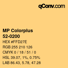 Farbcode: MP Colorplus - 52-0200 | qconv.com