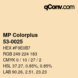 カラーコード: MP Colorplus - 53-0025 | qconv.com