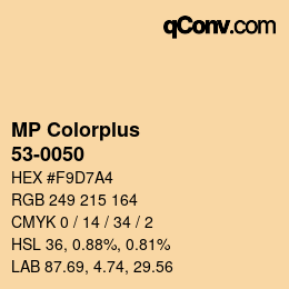 Color code: MP Colorplus - 53-0050 | qconv.com