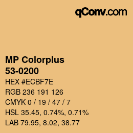 Color code: MP Colorplus - 53-0200 | qconv.com