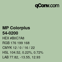 Farbcode: MP Colorplus - 54-0200 | qconv.com
