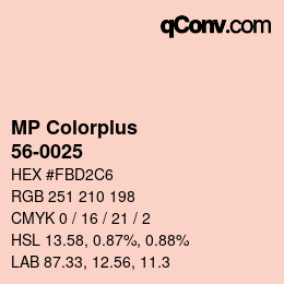 カラーコード: MP Colorplus - 56-0025 | qconv.com