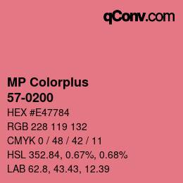 Farbcode: MP Colorplus - 57-0200 | qconv.com