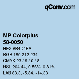 Farbcode: MP Colorplus - 58-0050 | qconv.com